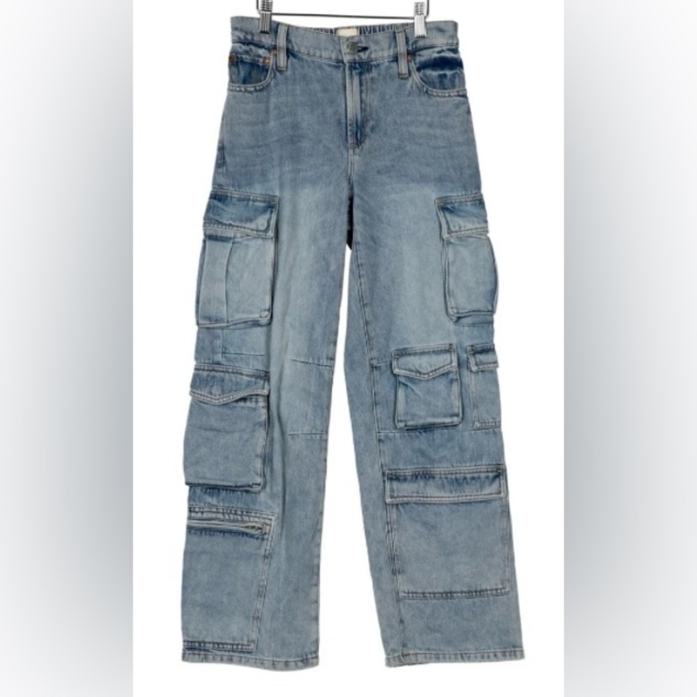 Alice + Olivia Cropped Cargo Jeans
